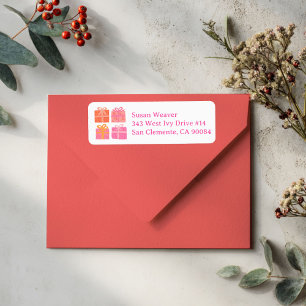 Holiday Gifts Cute Hand-drawn Return Address