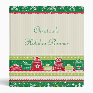 Holiday Gifts Personalized Christmas Binder