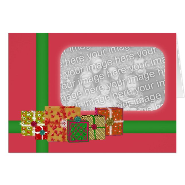 Holiday Gifts Photo Card (Front Horizontal)