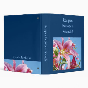 Holiday Gifts Recipes between Friends! binders