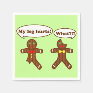 Holiday Gingerbread Humour Napkin