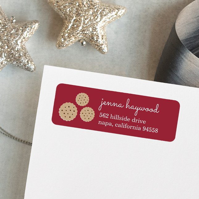 Holiday Gingersnap Cookie Return Address (Creator Uploaded)