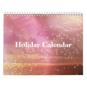 Holiday Glitter Christmas Decor 2024 Calendar