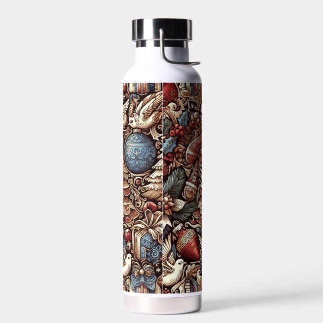 Holiday Glow Christmas Water Bottle (Left)