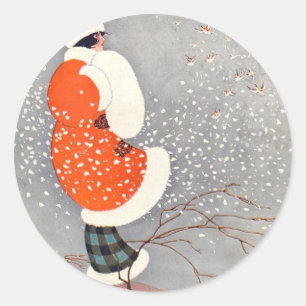 Holiday Glow Classic Round Sticker
