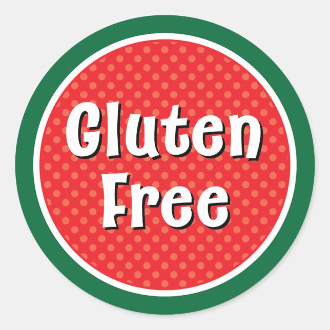 Holiday Gluten Free Sticker (Front)