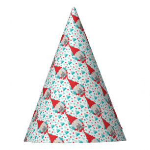Holiday Gnome with gifts Party Hat