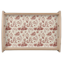 Holiday Golden Retriever Monogram Letter A Tray