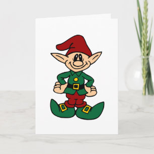 Holiday Greeting Card Christmas Elf