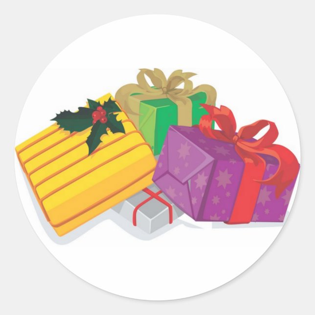 Holiday Greeting Card Envelope Seals (Front)