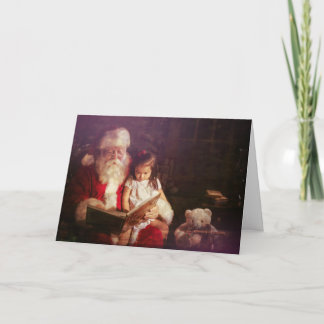 Holiday Greeting Card with Santa Claus