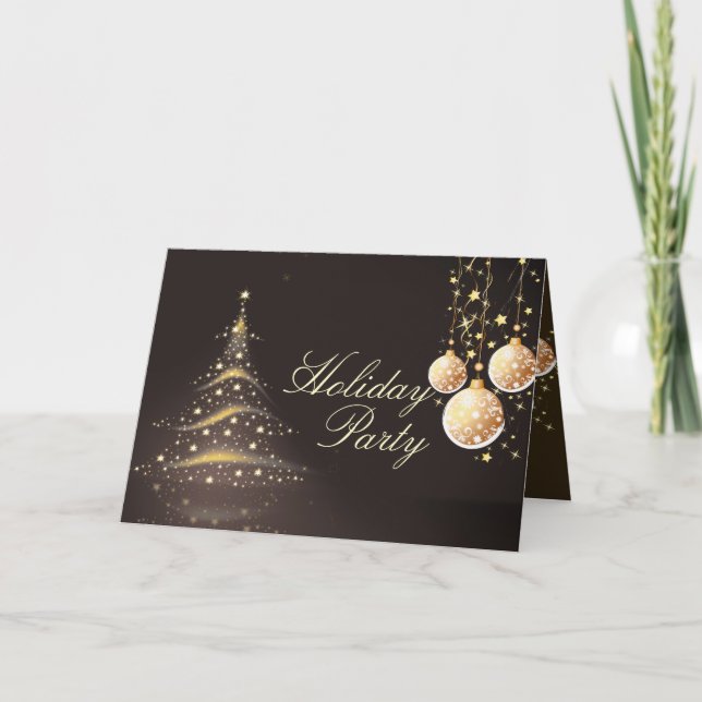 Holiday Greeting Cards, Christmas Tree+Ornaments (Front)