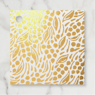 Holiday Greeting Holly Berries Modern Christmas Favour Tags