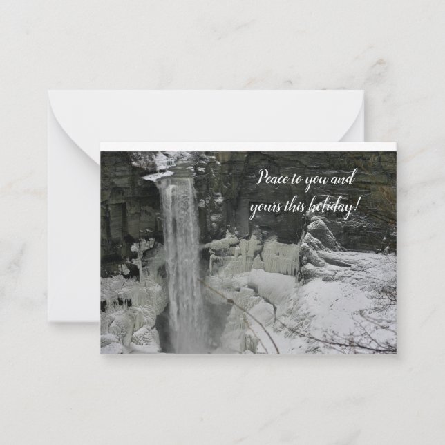 Holiday Greeting - Taughannock Falls Card (Front)