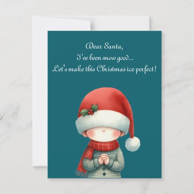 holiday greeting with a whimsical Christmas card (Front)