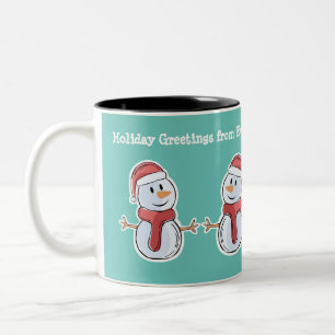 Holiday Greetings Customized Company Mug