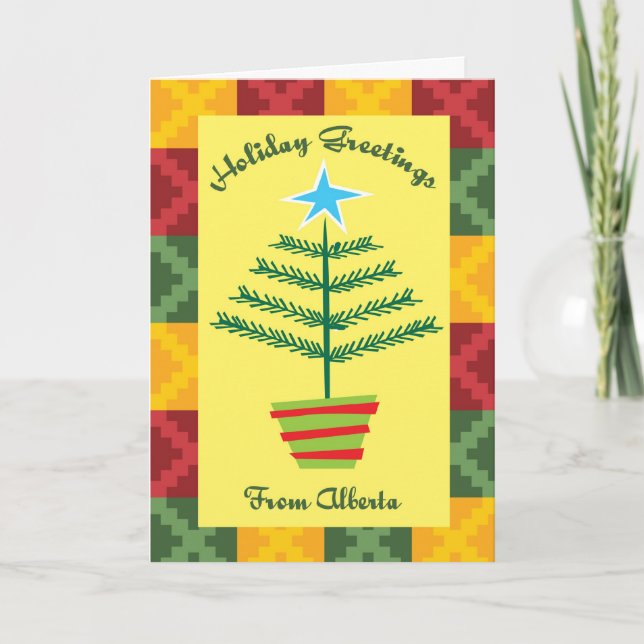 Holiday Greetings From Alberta Card (Front)