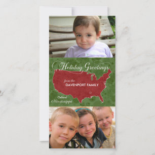 Holiday Greetings from Mississippi - Photo, Name
