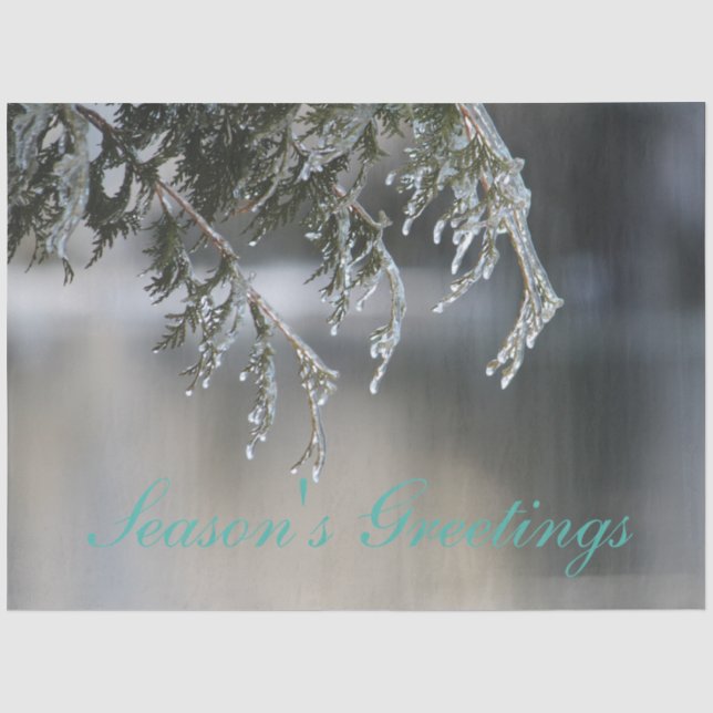 Holiday Greetings Tissue Paper (Front)
