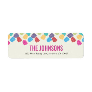 Holiday Gumdrops Address Labels