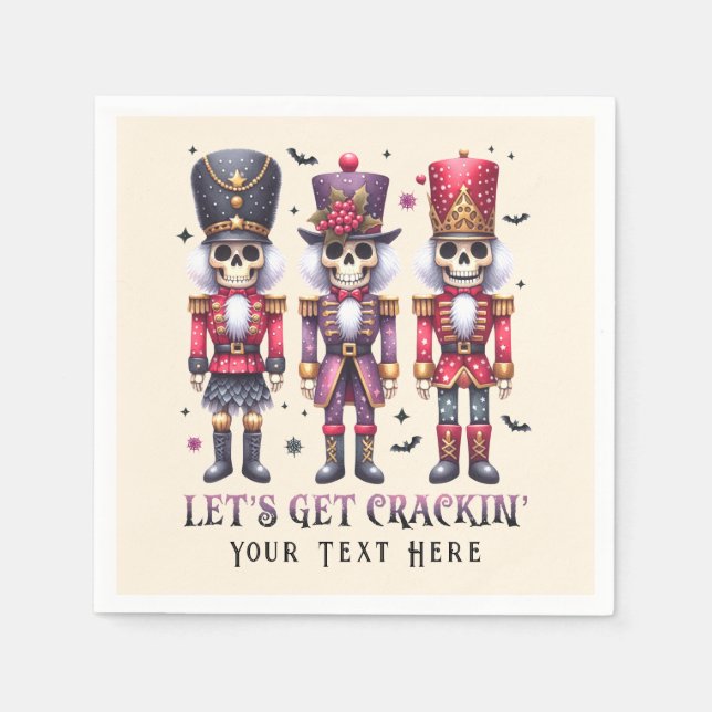 Holiday Hallowmas Party Halloween Christmas Napkin (Front)