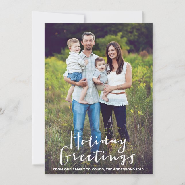 HOLIDAY HAND LETTERING | HOLIDAY PHOTO CARD (Front)