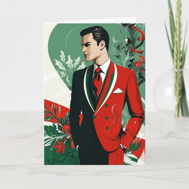  HOLIDAY HANDSOME #4 NOTE CARD (Front)