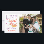Holiday Happy Hanukkah Card "Love a Latke"<br><div class="desc">Happy Holiday, Hanukkah Photo Card, "Live Laugh Love a Latke" Glossy, Photo Card with white envelope. Personalize by replacing photos and wording, "Happy Hanukkah, The Blumbergs" Customize wording by choosing your favourite font style, colour and size. Thanks for stopping and shopping by! Much appreciated. Happy Hanukkah! Share your special moments...</div>