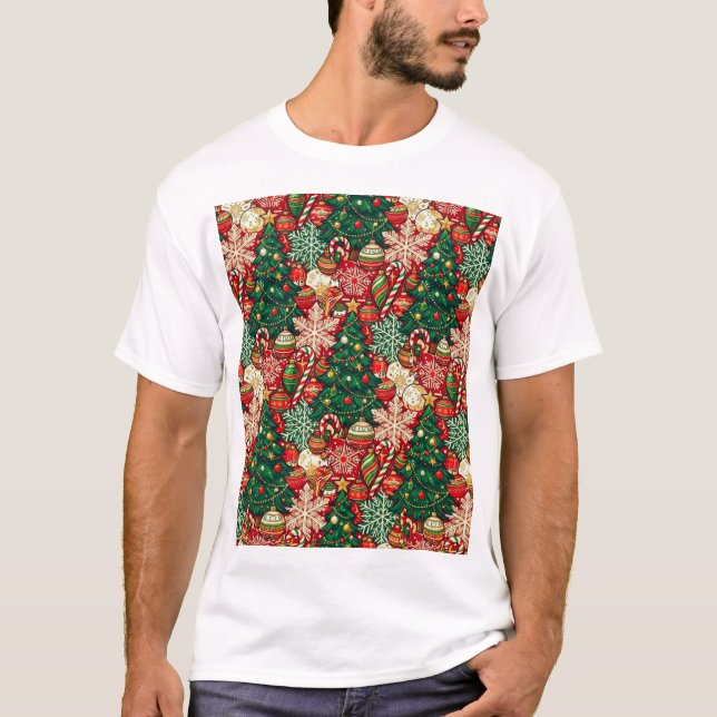 Holiday Haven: Festive Designs & Cheer T-Shirt (Front)