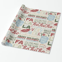 Holiday Headlines Wrapping Paper - Classic Sayings