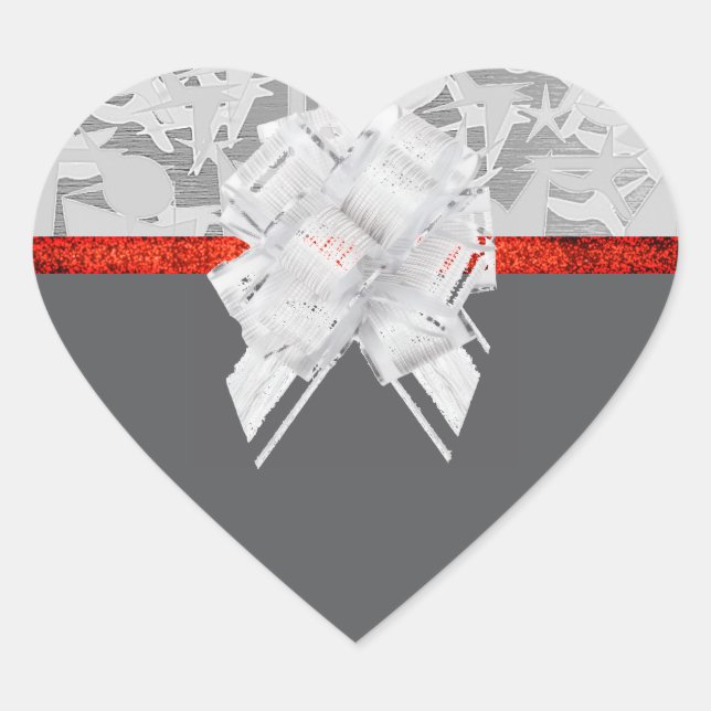 Holiday Heart Sticker (Front)