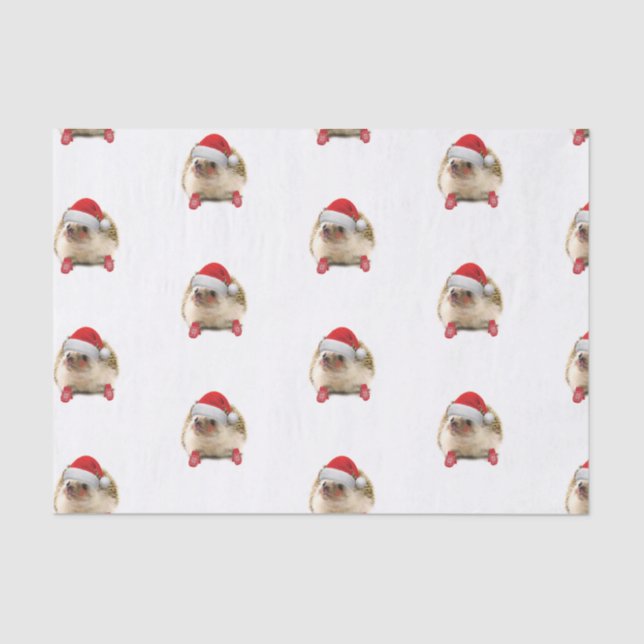 Holiday Hedgehog Tissue Paper (Front)