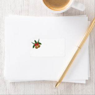 Holiday Holly Address Labels