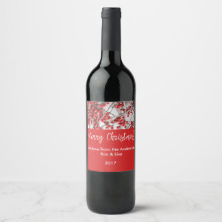 Holiday Holly Berries Food & Beverage Label Set