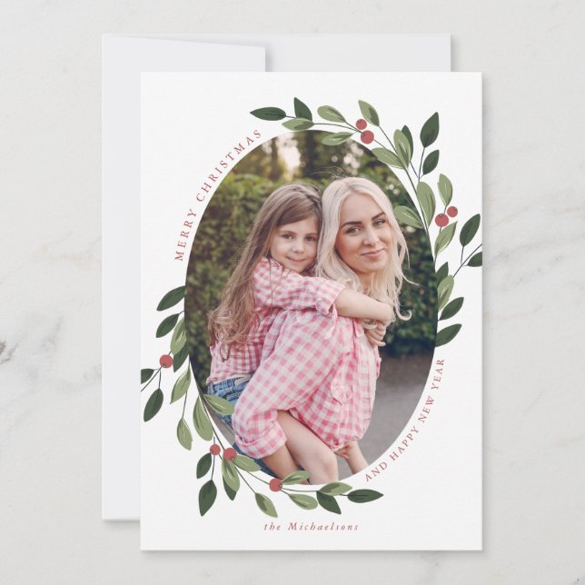 Holiday Holly Carte photo (Devant)