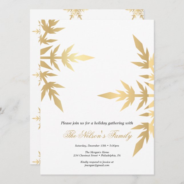 Holiday Holly Christmas Party  (Front/Back)