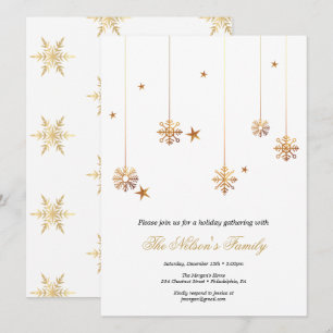 Holiday Holly Christmas Party  Card