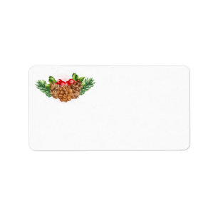Holiday Holly Étiquettes de adresse