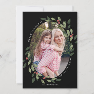 Holiday Holly Photo Card