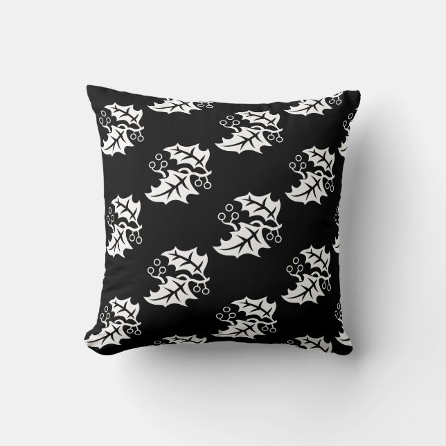 Holiday Holly Pillow (Front)