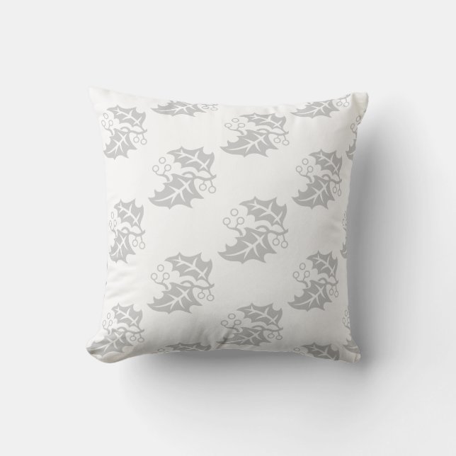 Holiday Holly Pillow (Front)