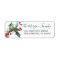 Holiday Holly Return Address Labels
