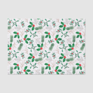 Holiday Holly Tissue Paper Tissue Paper
