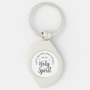 Holiday Holy Spirit Christian Religious Christmas Keychain