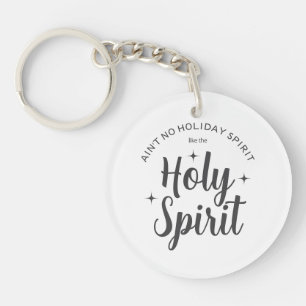 Holiday Holy Spirit Christian Religious Christmas Keychain