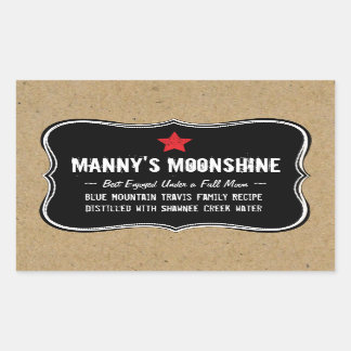 Holiday Home Brew or Moonshine Gift Label