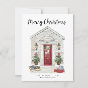 Holiday Home Merry Christmas From Our Home  Card