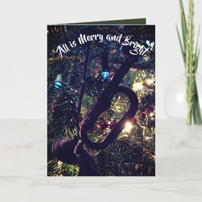 Holiday Horn Ornament Card (Front)