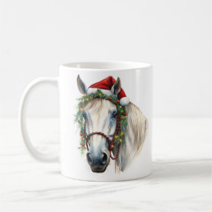 Holiday horse Christmas coffee mug
