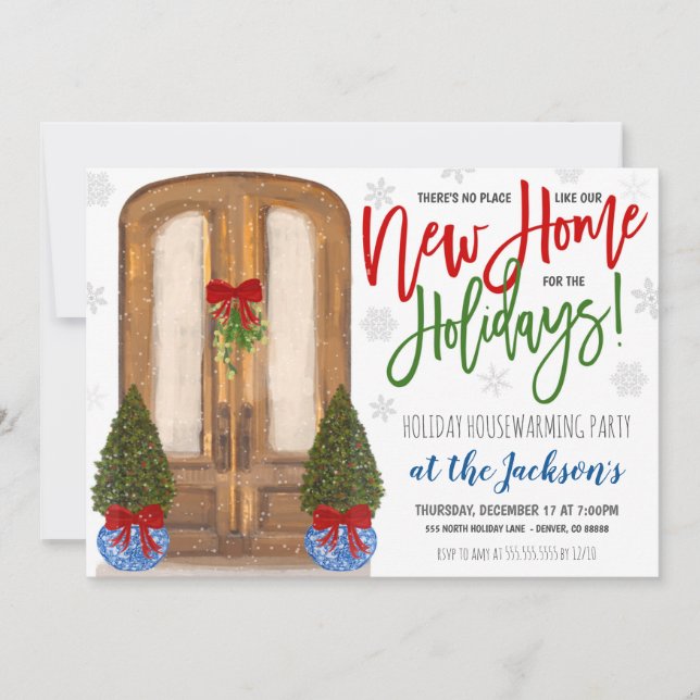 Holiday Housewarming Party Invitation (Front)
